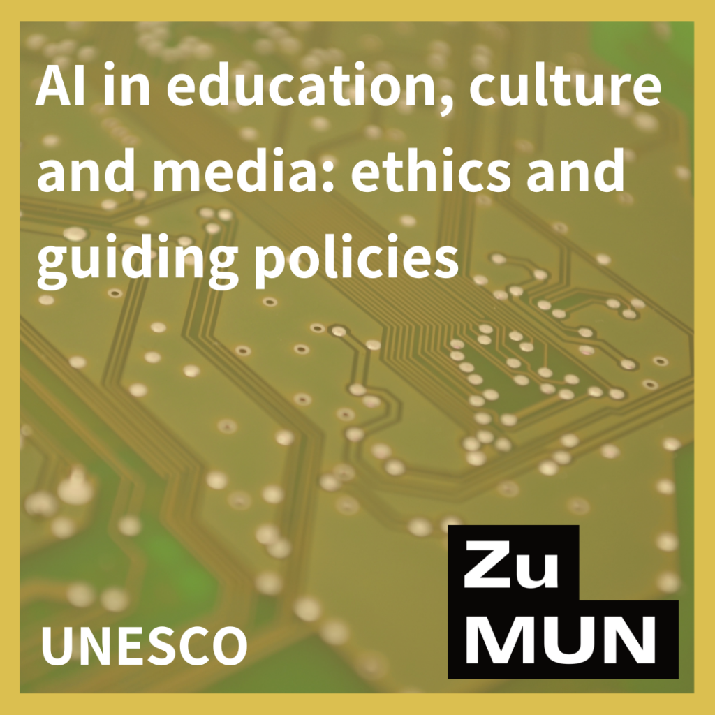 Artificial Intelligence in education, culture and media : ethics and guiding policies